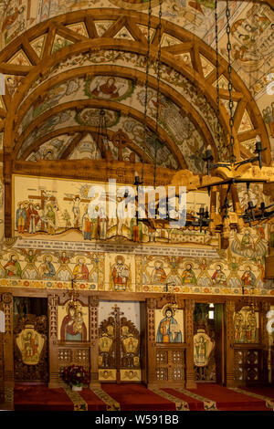 Gemälde im Inneren der Kirche in der Klosteranlage, die barsana, Banat, Rumänien Stockfoto