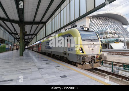 Ankara, Türkei - März 17,2019: Ankara Bahnhof in der Türkei. Stockfoto