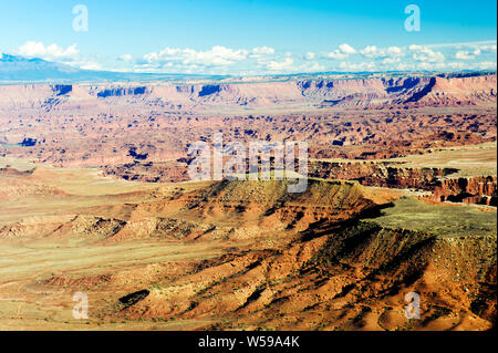 Erodierten Landschaft der Insel im Himmel Bezirk, Canyonlands National Park, Utah, USA. Stockfoto