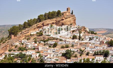 Vista del Pueblo de Montefrío desde un-Mirador, Granada (España) Stockfoto