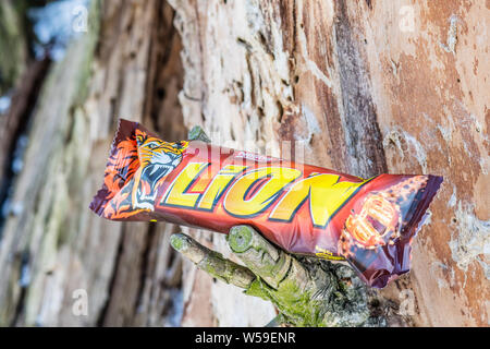 Lion Schokoriegel hergestellt von Nestle Stockfoto