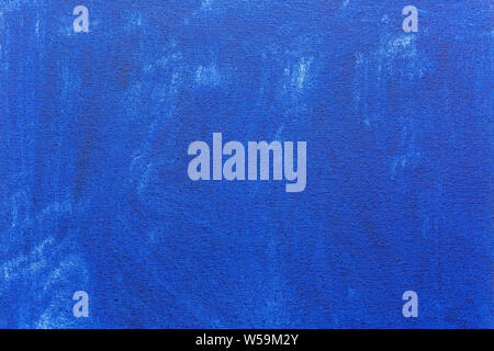 Abstract grunge gemalten Hintergrund. Hintergrund war mit blauen Eitempera auf Leinwand von Hand bemalt. Stockfoto
