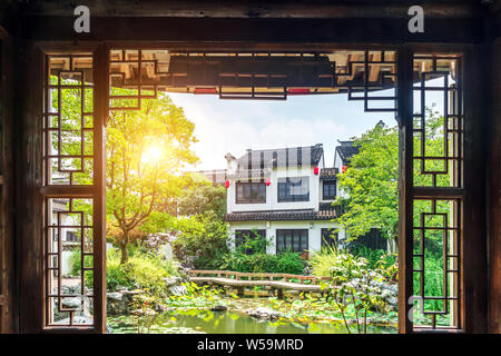 Chinesischen klassischen Garten, Wuxi, China. Stockfoto