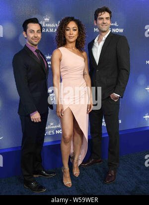 Juli 26, 2019, Beverly Hills, Kalifornien, USA: 26. Juli 2019 - Beverly Hills, Kalifornien - Blake Silber, argis Rose, Joey Fikins. Hallmark Channel und Markenzeichen Filme & Geheimnisse 2019 Sommer TCA an einer privaten Residenz statt. Photo Credit: Birdie Thompson/AdMedia (Credit Bild: © Birdie Thompson/AdMedia über ZUMA Draht) Stockfoto