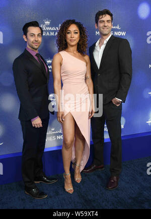 Juli 26, 2019, Beverly Hills, Kalifornien, USA: 26. Juli 2019 - Beverly Hills, Kalifornien - Blake Silber, argis Rose, Joey Fikins. Hallmark Channel und Markenzeichen Filme & Geheimnisse 2019 Sommer TCA an einer privaten Residenz statt. Photo Credit: Birdie Thompson/AdMedia (Credit Bild: © Birdie Thompson/AdMedia über ZUMA Draht) Stockfoto