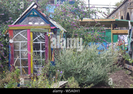 Nomadische Gemeinschaft Gardens London Stockfoto