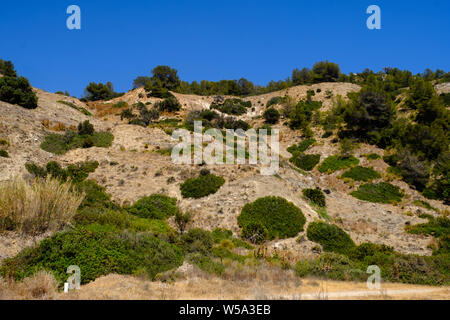 Canuelo Strand in Los Acantilados de Maro-Cerro Gordo Naturpark in der Nähe von Nerja, Malaga, Axarquia, Andalusien, Costa del Sol, Spanien Stockfoto