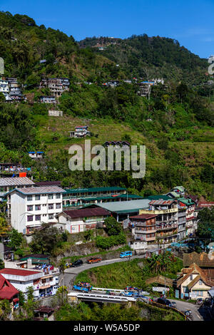 Die Stadt Banaue, Luzon, Philippinen Stockfoto