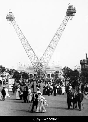 Flip Flap, Franco Britischen Weißen Stadt Ausstellung in London im Jahr 1908 Stockfoto