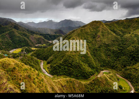 Berglandschaft, die philippinischen Kordilleren, Luzon, Philippinen Stockfoto