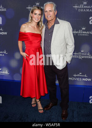 Beverly Hills, Vereinigte Staaten. 26. Juli, 2019. BEVERLY HILLS, LOS ANGELES, Kalifornien, USA - 26. Juli: Lily Anne Harrison und Gregory Harrison am Hallmark Channel und Markenzeichen Filme und Geheimnisse Sommer 2019 TCA Presse Tour Veranstaltung in einem Privathaus am 26 Juli, 2019 in Beverly Hills, Los Angeles, California, United States. (Foto von Xavier Collin/Image Press Agency) Quelle: Bild Presse Agentur/Alamy leben Nachrichten Stockfoto
