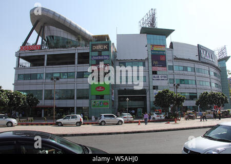 Shopping-Mall, Gurgaon, Haryana, Indien Stockfoto