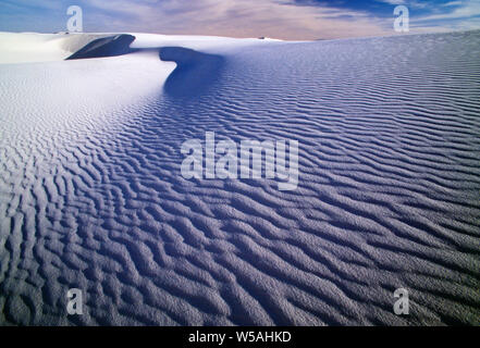 Sanddünen. White Sands National Monument. New Mexico. USA. Stockfoto
