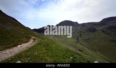 Der Grat von Tolles Ende Scafell Pike Stockfoto