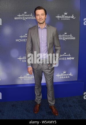 BEVERLY HILLS, Ca - 26. Juli: Carlo Marken besucht die Hallmark Channel und Markenzeichen Filme & Geheimnisse Sommer 2019 TCA Drücken Sie bei einem Privathaus am 26 Juli, 2019 in Beverly Hills, Kalifornien. Stockfoto