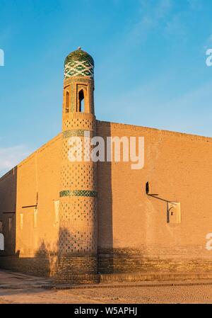 Architektonisches detail an Mohammed Rakhim Khan Medrese, Chiwa, Usbekistan Stockfoto