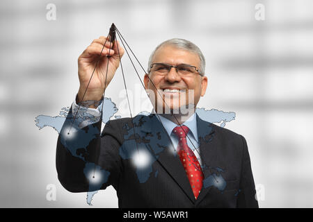 Geschäftsmann, Vortrag Stockfoto