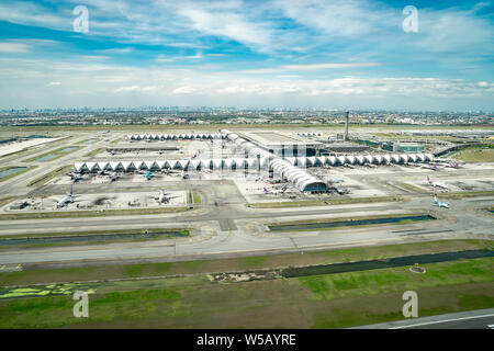 Samut Prakan, THAILAND - 30 Dez, 2018: Thailand internationalen Flughafen Suvarnabhumi Airport, in der Provinz Samut Prakan gelegen. Es ist die größte Ai Stockfoto