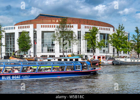 De Nationale Oper, niederländische National Opera, Opera, Amstel Kanal, Amsterdam, Holland, Niederlande Stockfoto