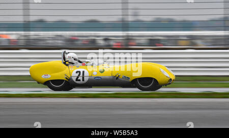 TOWCESTER, Vereinigtes Königreich. 27. Juli, 2019. Jason YATES (Lotus XI-S4 - 1957) während des Royal Automobile Club Woodcote & Stirling Moss Trophäe von Tag Zwei der Silverstone Classic Moto in Silverstone Circuit am Samstag, Juli 27, 2019 in TOWCESTER, ENGLAND. Credit: Taka G Wu/Alamy leben Nachrichten Stockfoto
