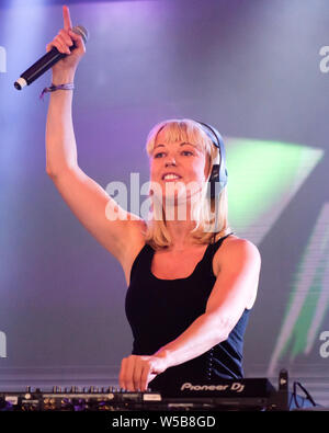 Sara Cox, Camp Bestival 2019 Stockfoto