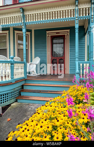 Historischen viktorianischen Häusern und Bed and Breakfast in Cape May, New Jersey, USA. Stockfoto