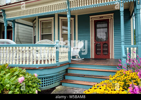 Historischen viktorianischen Häusern und Bed and Breakfast in Cape May, New Jersey, USA. Stockfoto