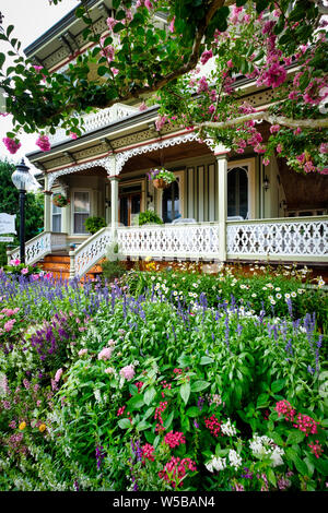 Historischen viktorianischen Häusern und Bed and Breakfast in Cape May, New Jersey, USA. Stockfoto