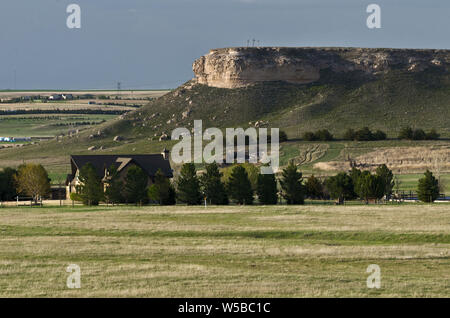 NE: Cheyenne County, Sidney, Prairie Südlich von Sidney, Buttes südlich von Sidney Stockfoto