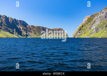 Western Brook Pond, Neufundland, im Gros Morne National Park, Kanada Stockfoto