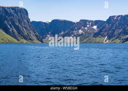 Western Brook Pond, Neufundland, im Gros Morne National Park, Kanada Stockfoto