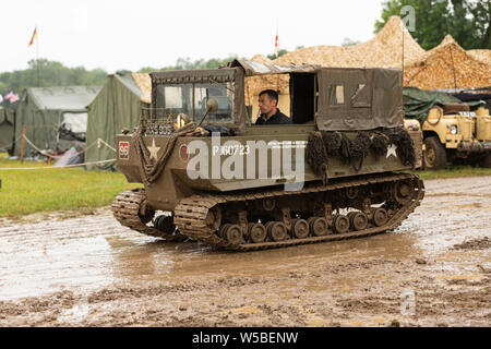 Krieg und Frieden Revival 2019, Paddock Wood Hop Farm. Stockfoto