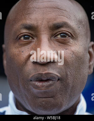 London, Großbritannien. 27. Juli, 2019. Chris Ramsey während der Vorsaison Freundschaftsspiel zwischen QPR & Watford an der Loftus Road Stadium, London, England am 27. Juli 2019. Foto von Andy Rowland. Credit: PRiME Media Images/Alamy leben Nachrichten Stockfoto