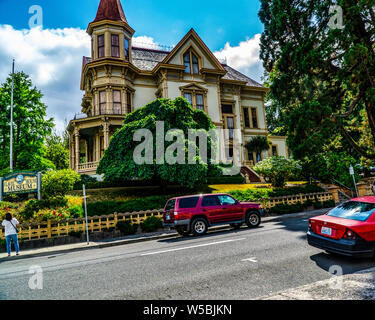 Die flavel House Museum in Astoria Oregon Stockfoto