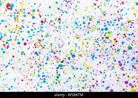 Farbenprächtige Aquarellmalerei Splash. Blot, unscharfer Fleck. mit Textur. Mehrere Flecken und Verfärbungen Wasser Farbe auf weißem Hintergrund Stockfoto