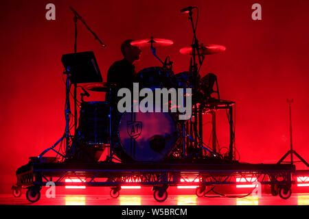 Lindenberg Schlagzeilen am Samstag Nacht in diesem Jahre WOMAD-Festival in Charlton Park Wiltshire. Stockfoto