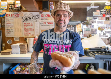 Curtis' Coney Island Wieners, Cumberland Maryland. Gino G Stockfoto