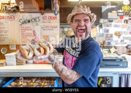 Curtis' Coney Island Wieners, Cumberland Maryland. Gino G Stockfoto