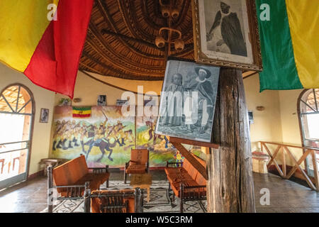 Besuche in der Nähe von ankober mit Ray Weil und Kate Tully. Ankober, Äthiopien Stockfoto