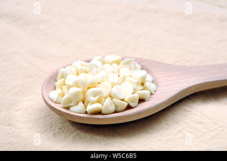 Vanille Aroma chip Bissen zum Kochen Vorbereitung Stockfoto