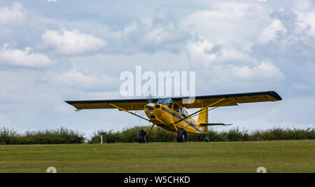 Start und Landung Compton Abbas Flugplatz 27 Jyl 2019 Stockfoto