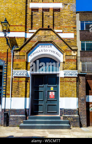 Craven Schulen & Hörsaal, Soho, London, UK Stockfoto