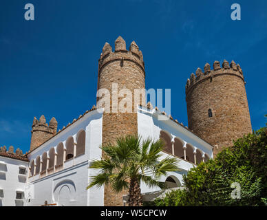 Parador Hernan Cortes, 15. Jahrhundert Palast in Zafra, Badajoz, Extremadura, Spanien Stockfoto