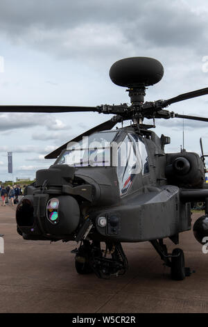 Boeing AH-64D Apache longbow auf statische Anzeige bei der RIAT an RAF Fairford. Stockfoto