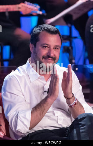 Matteo Salvini nimmt an Maurizio Costanzo Show 2019 Stockfoto