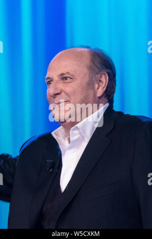 Paolo Bonolis Carlo Conti und Jerry Scotti nimmt an Maurizio Costanzo Show Stockfoto