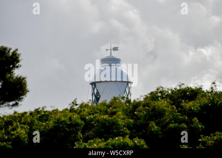 Cape Naturaliste Lighthouse durch die Bäume, Western Australia Stockfoto