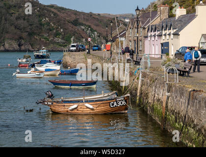 Hafen, untere Fishguard, Pembrokeshire Stockfoto