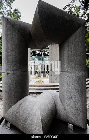 Bekämpfung von SARS Memorial Architekturszene im Hong Kong Park Stockfoto