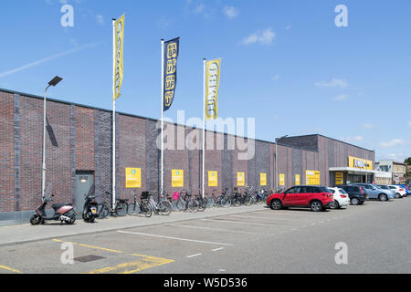 Jumbo Supermarkt in Hillegom, Niederlande. Jumbo ist die zweitgrößte Supermarktkette in den Niederlanden. Stockfoto